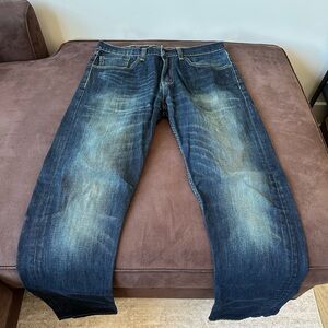 Levi's Dark Blue Straight Jeans